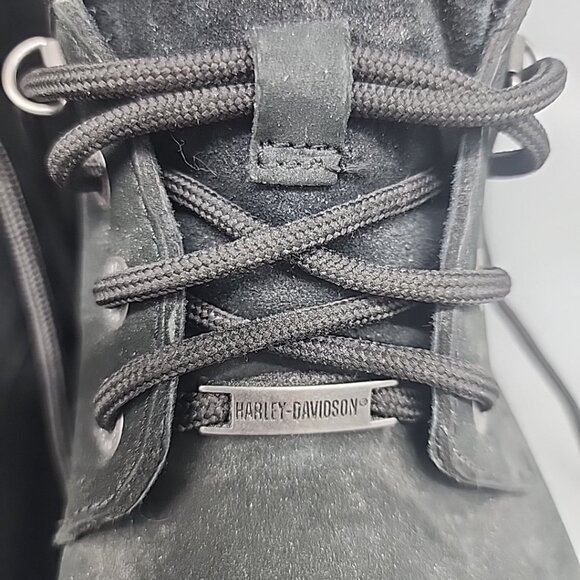 Harley Davidson Mens Boots Badlands Lace-Up 12 W Black Leather main image 5